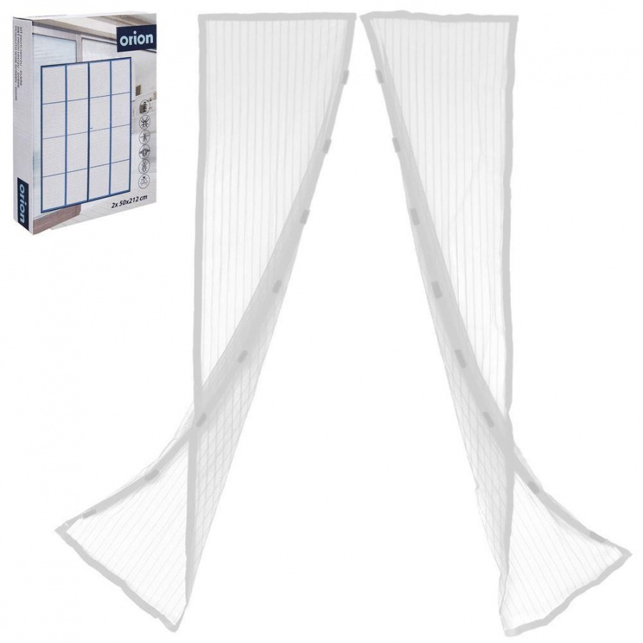 Moskitiera siatka z magnesem na drzwi owady komary biała