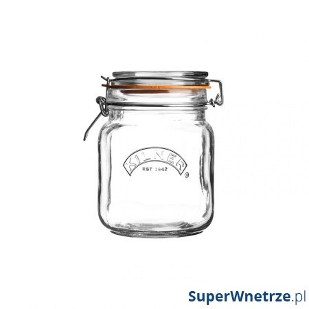 Słoik 1l Kilner Square Clip Top Jar przezroczysty