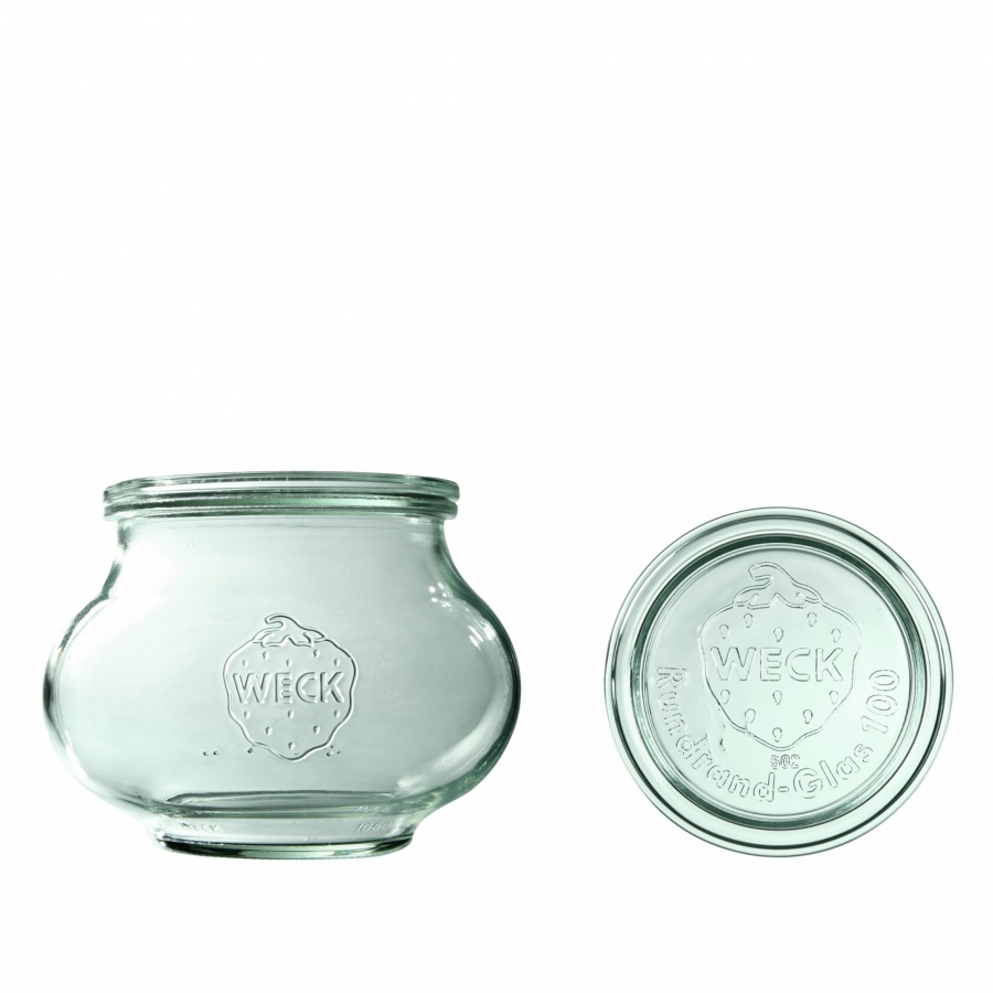 Słoik deco 1062 ml z pokrywą - op. 4 szt