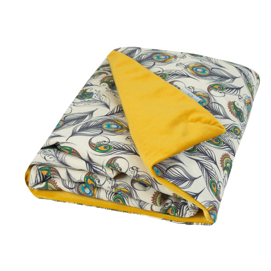 Kocyk VELVET 75x100, satyna baw. + velvet