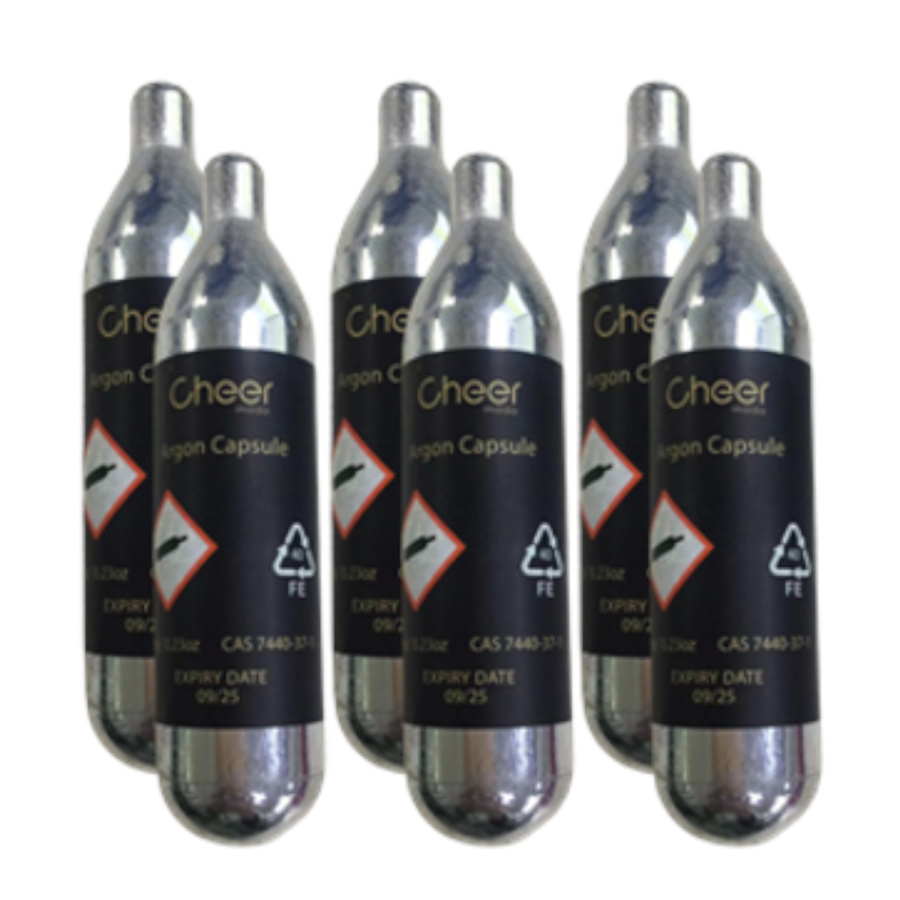 Naboje z argonem 6szt do Dyspensera Connoisseur