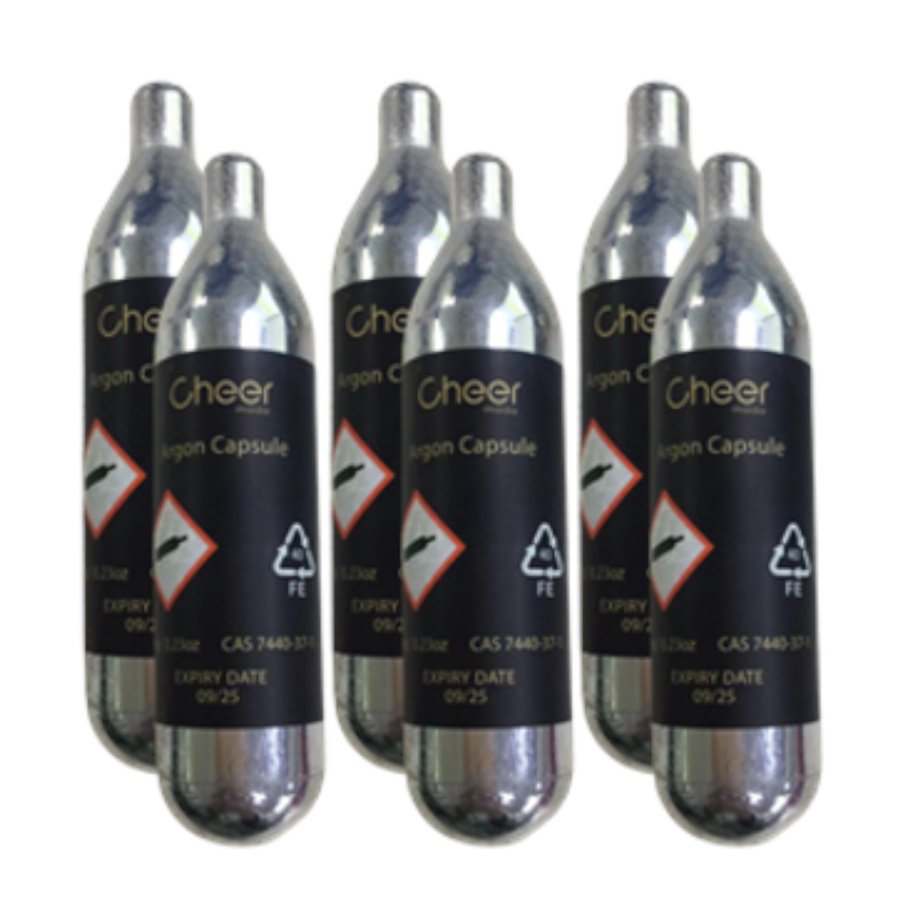 Naboje z argonem 6szt do Dyspensera Connoisseur