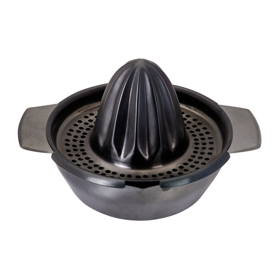 Wyciskacz do cytrusów, stal nierdzewna, 16,5 x 13,5 x 9,5 cm, ciemnoszary