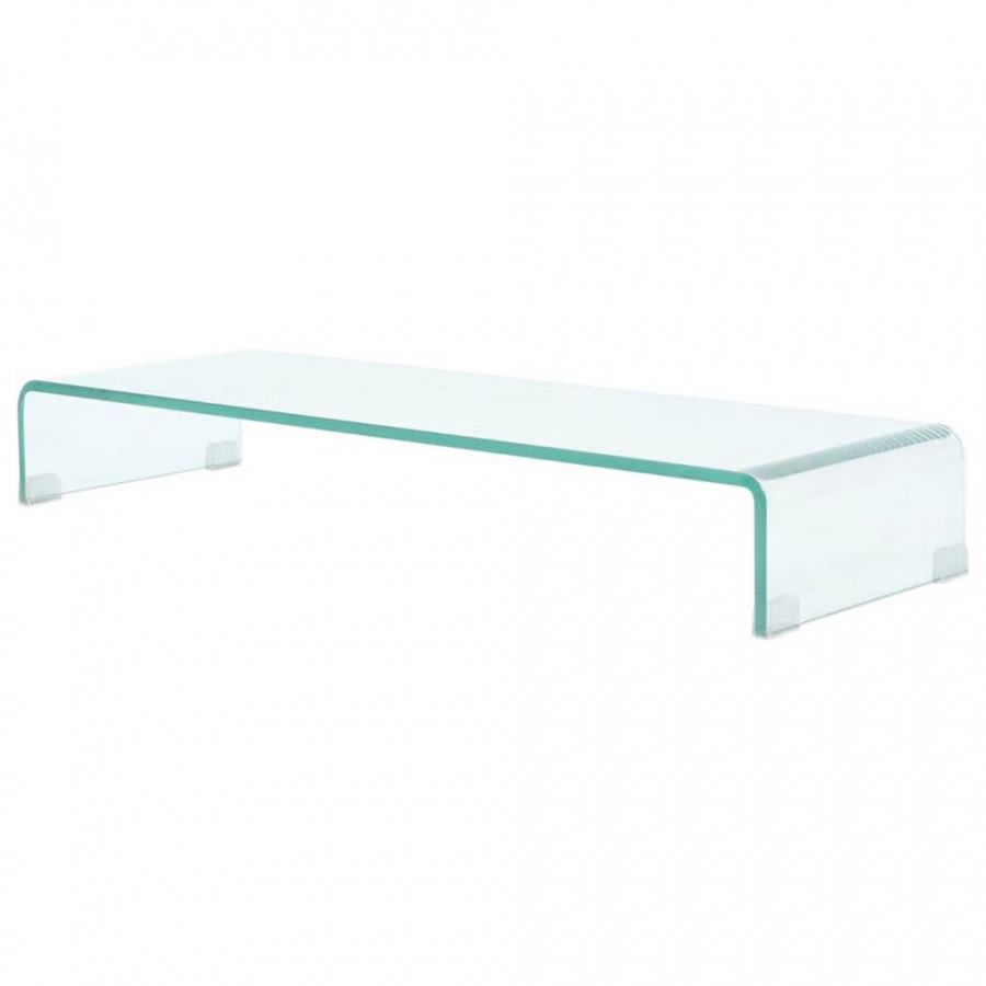 Podstawka pod monitor / telewizor szklana 90x30x13 cm