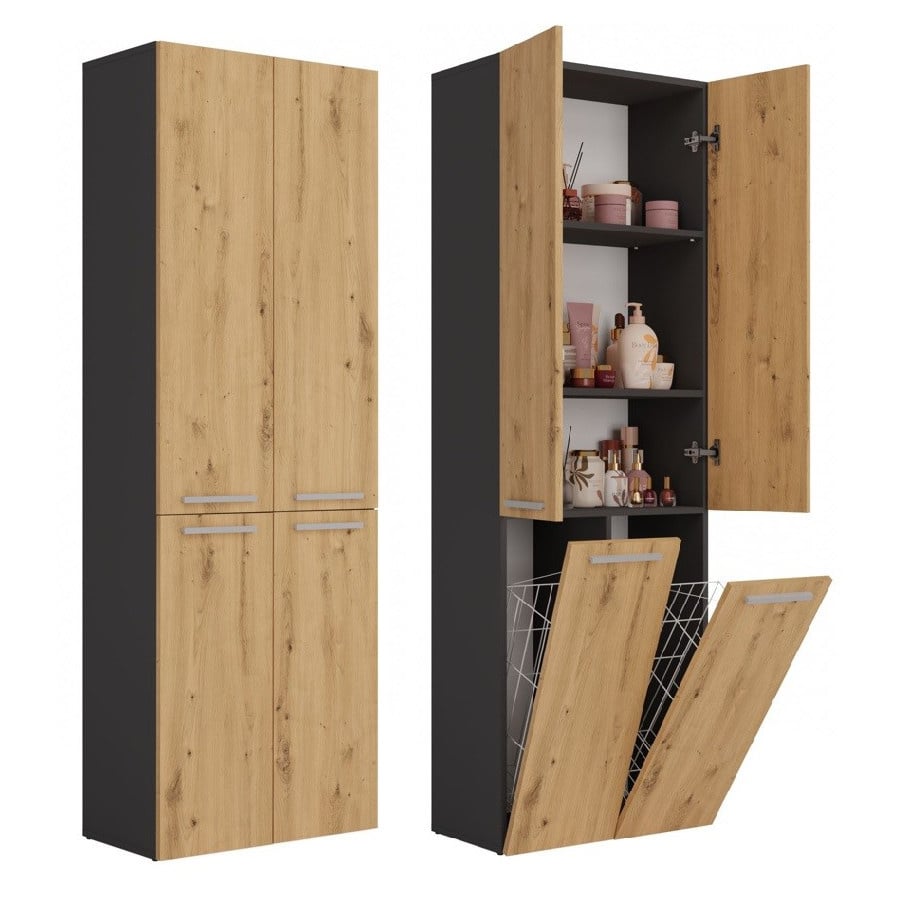 Słupek łazienkowy Nel 2K/DD ANTRACYT ARTISAN