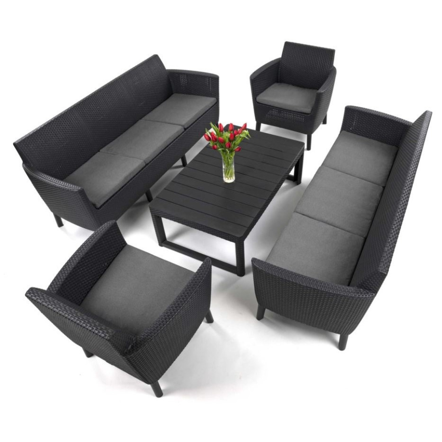 Zestaw salemo fiesta max lyon 8-os. : kolor - grafit/szary