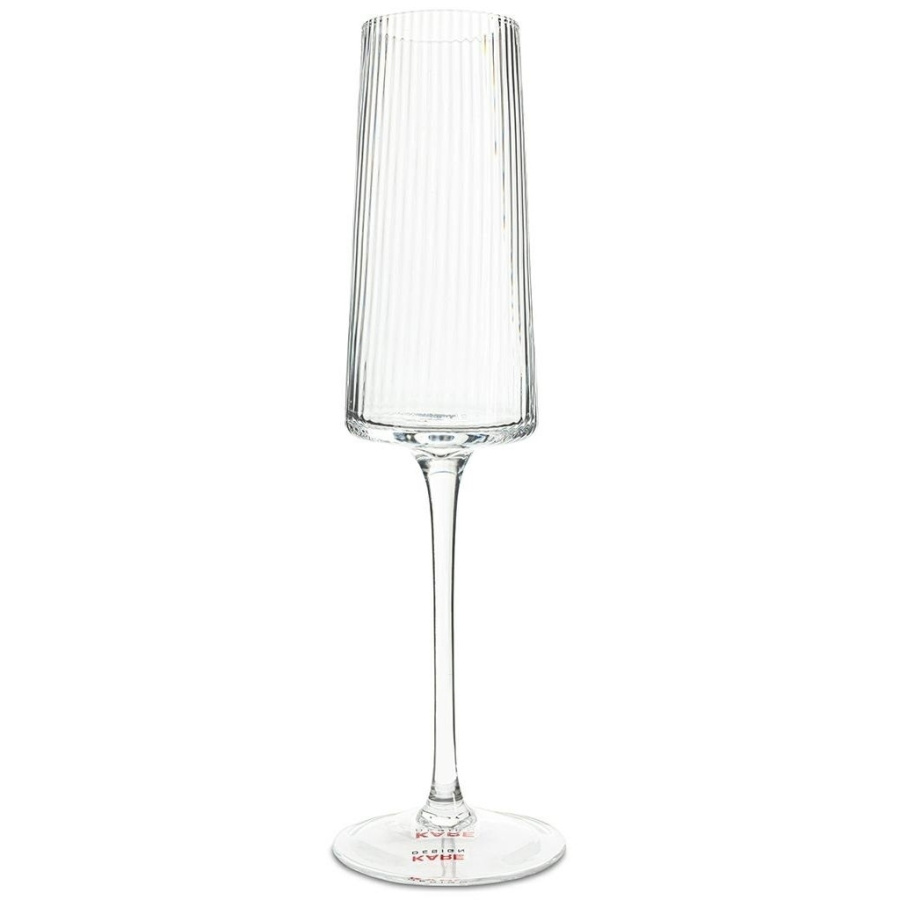 Kare kieliszek do szampana riffle 215 ml transparentny