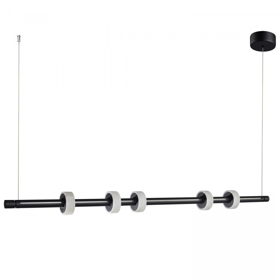 Lampa wisząca ringo led czarna 150 cm