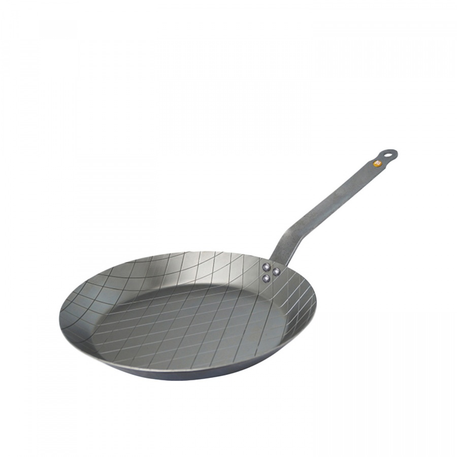 Patelnia 24cm do steków de Buyer B Element srebrna