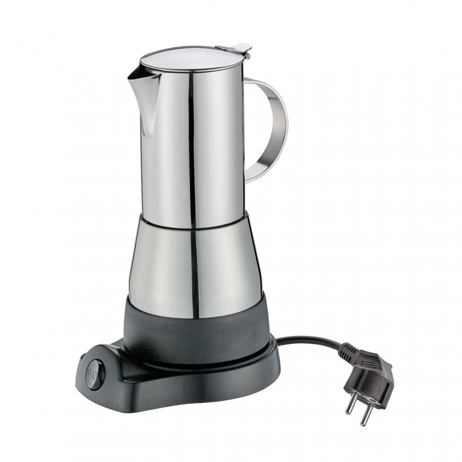 kafeteria elektryczna, śred. 11,5x26,5 cm, 6 filiżanek, polerowana