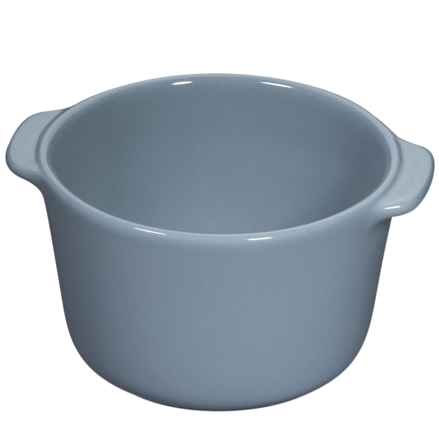 Miseczki żaroodporne, 2 szt., ceramika, 0,2 l, śred. 9 x 5,5 cm, niebieskie