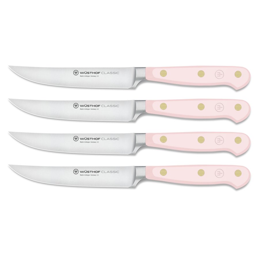 Classic colour zestaw noży stekowych różowa