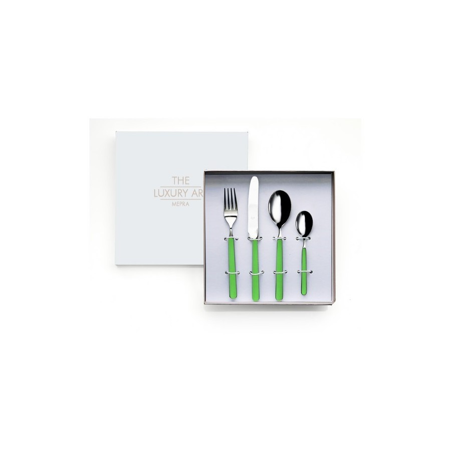 Mepra-sztućce dla dzieci cicogna green fantasia gb