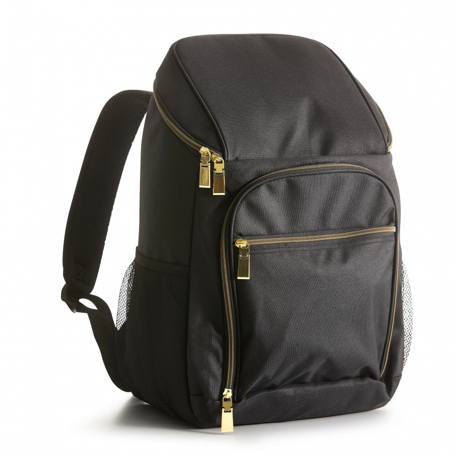 plecak termiczny City, czarno-złoty, 21 l, 30 x 20 x 44 cm