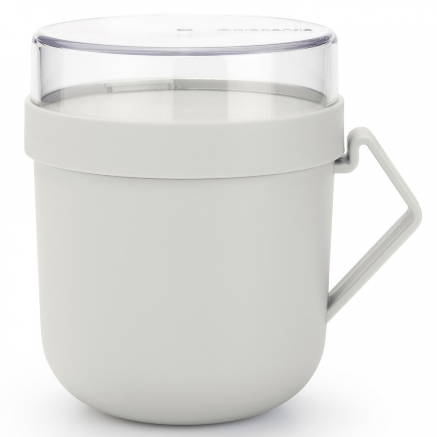 Brabantia 203848 - kubek na zupę make take - 0,6l - light grey