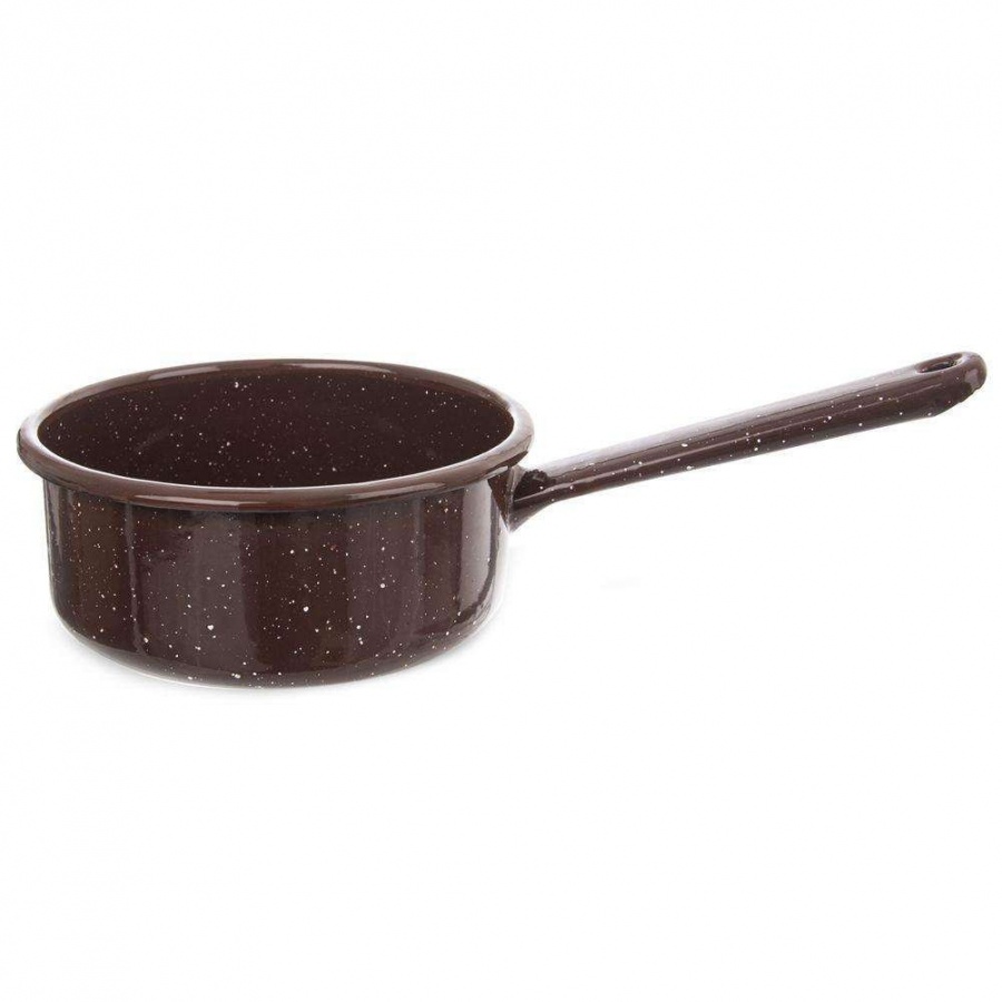 Garnek rondel rondelek emaliowany 0,9 l brązowy