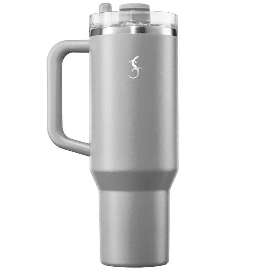 Kubek termiczny, stal nierdzewna, 1,2 l, szary