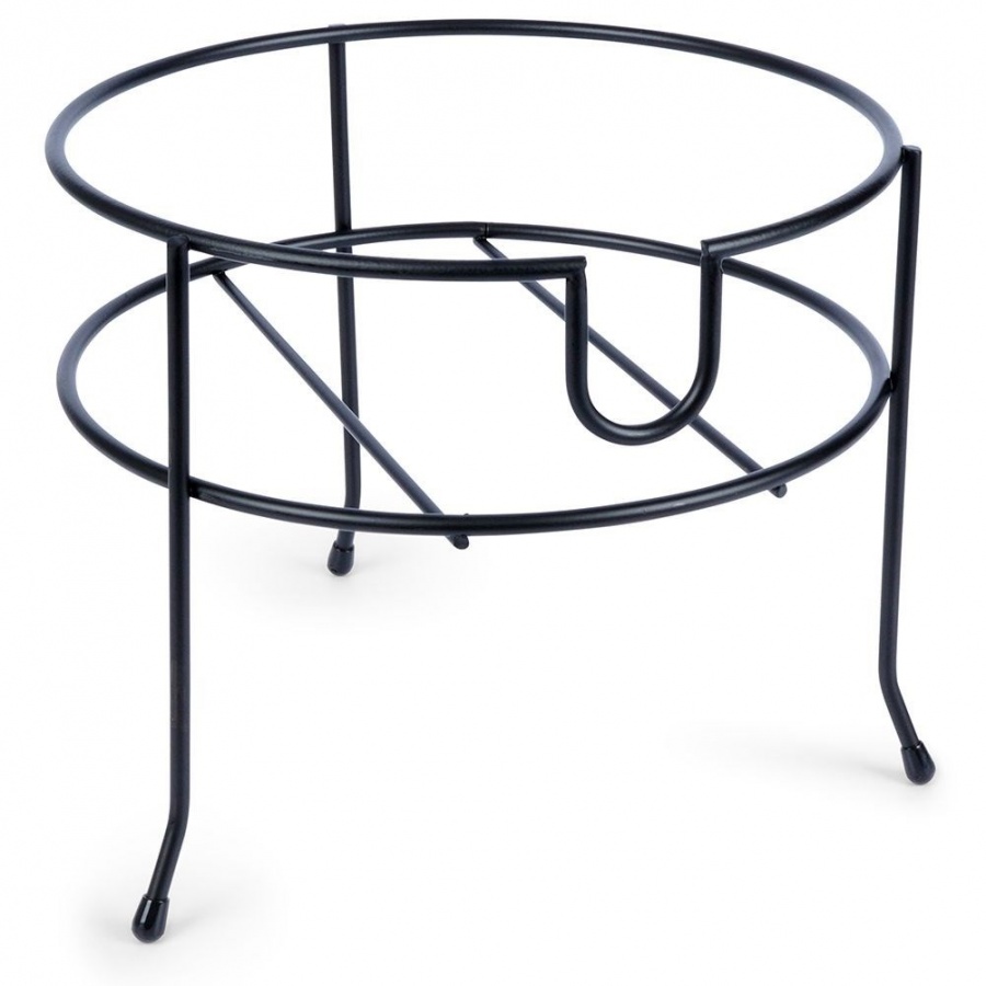 Stojak pod słój z kranikiem metalowy czarny