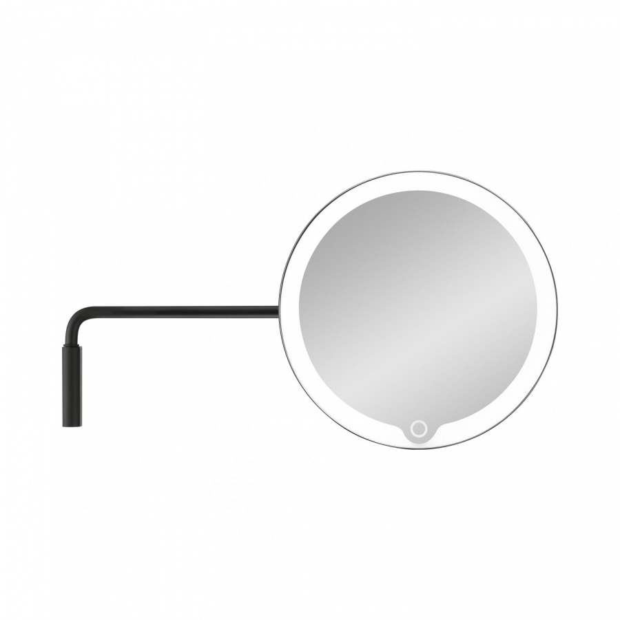 ścienne lusterko kosmetyczne led modo, black