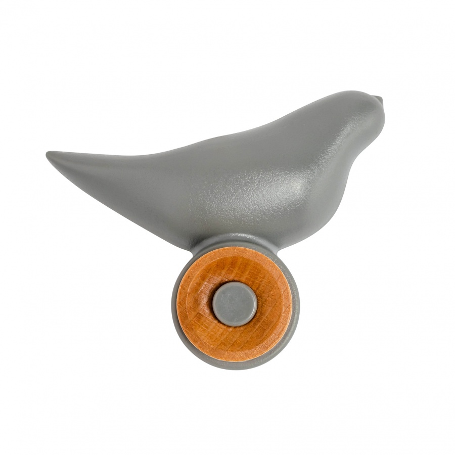 Wieszak 10x11cm King Home Bird szary