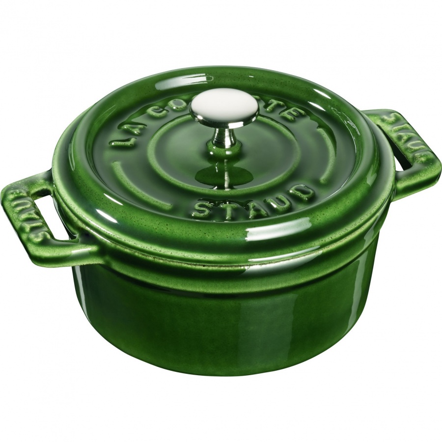 Mini garnek żeliwny okrągły Staub - 250 ml, Zielony
