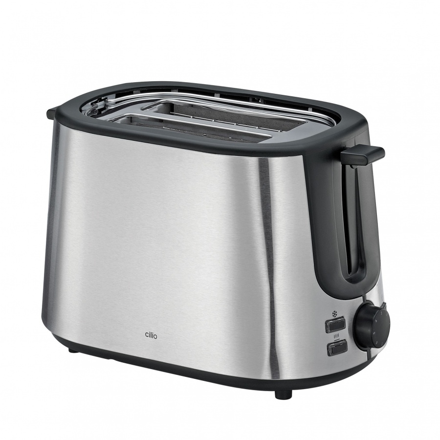 toster, na 2 kromki, stal nierdzewna/tworzywo sztuczne, 28 x 17 x 18 cm
