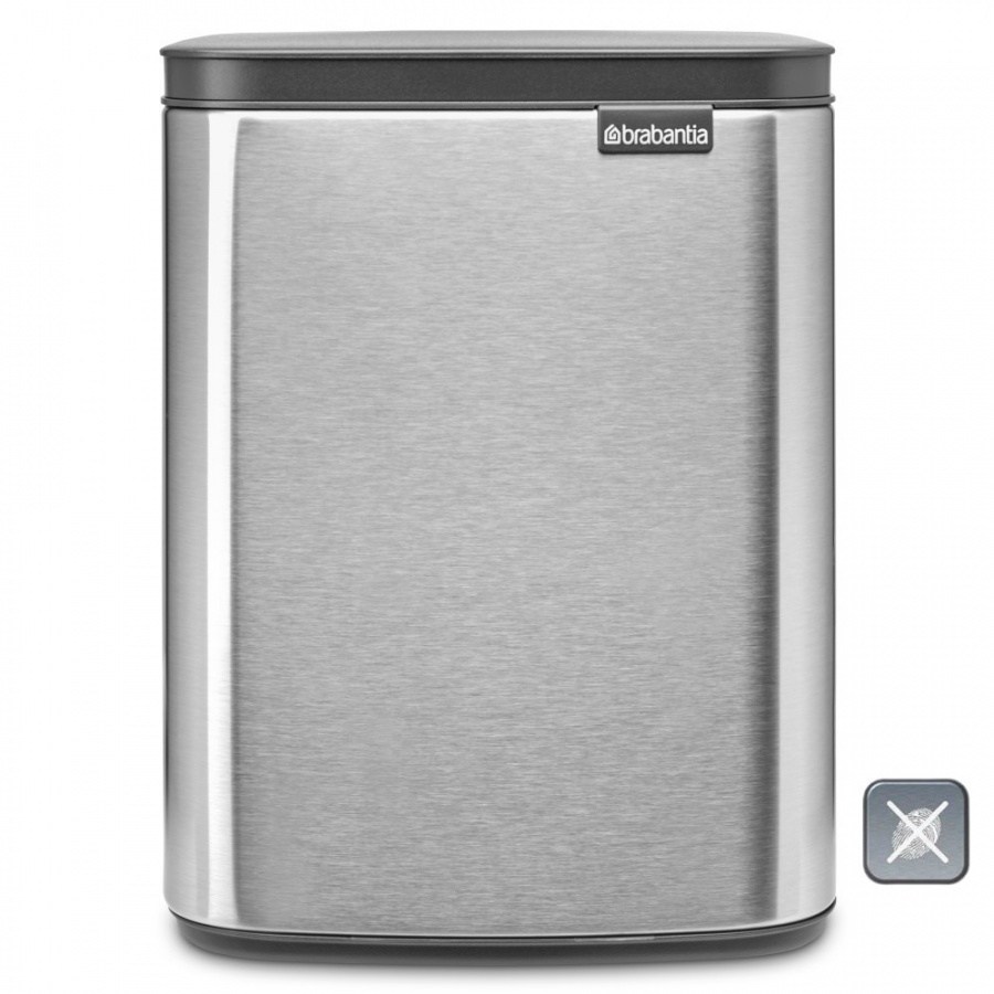 Brabantia 222962 - bo waste bin - 7 l - matt steel fpp