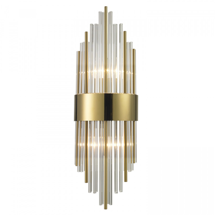 Lampa ścienna draco złota 60 cm