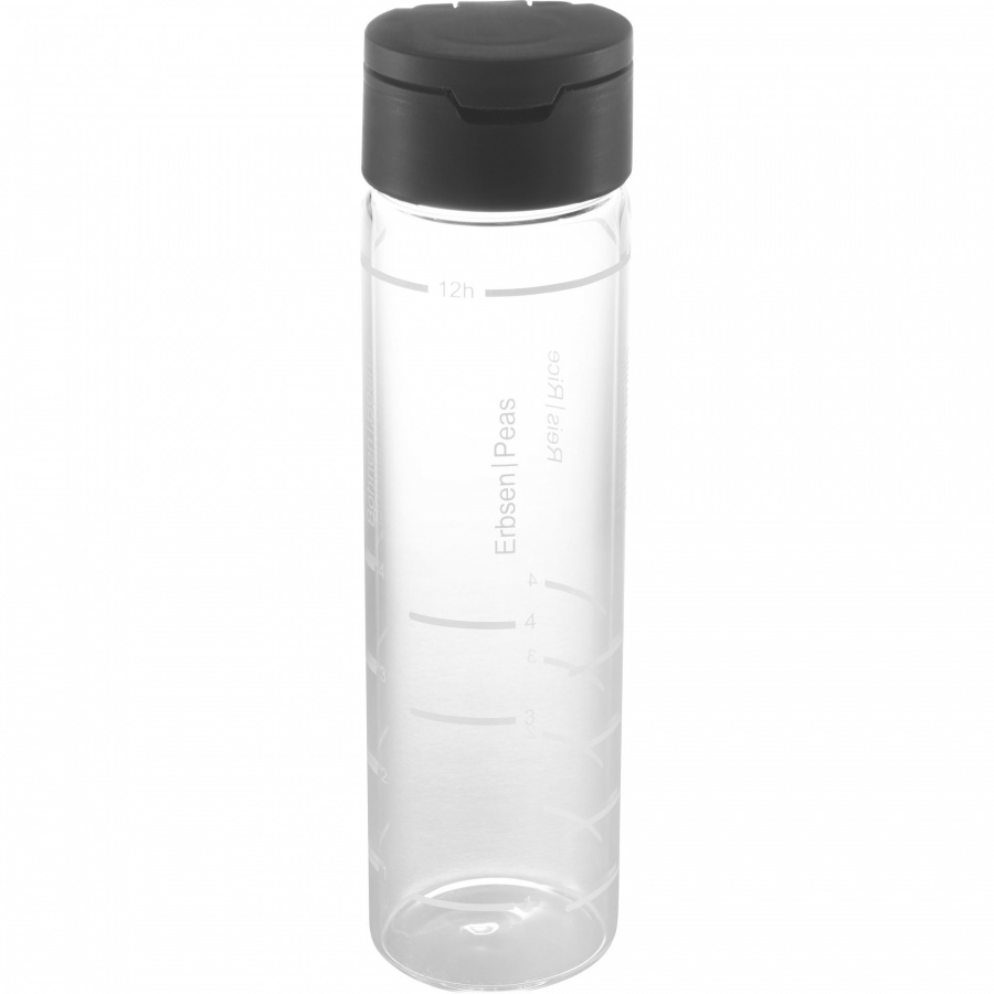 butelka do płukania ryżu i ziaren, szkło borokrzemowe, śred. 6,5 x 24,5 cm