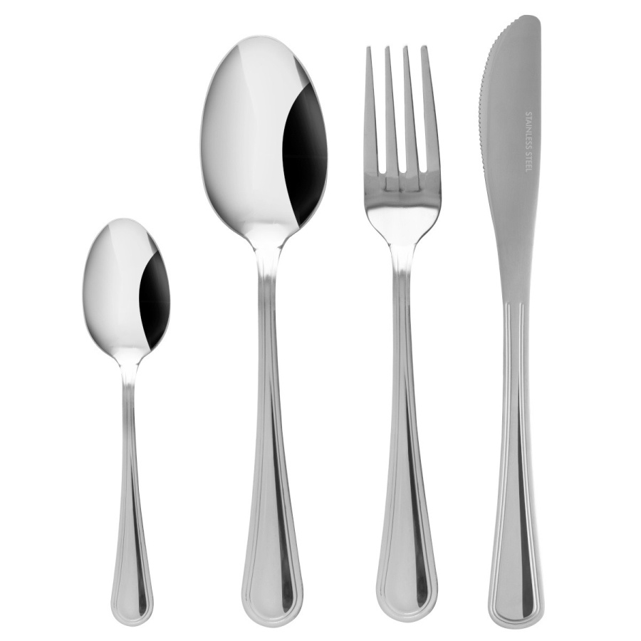 Komplet 24 szt. sztućców dla 6 osób luce srebrny 0534