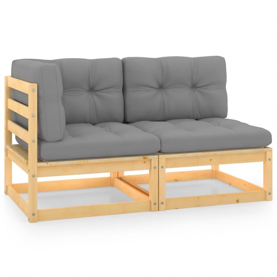 2-cz. zestaw wypoczynkowy do ogrodu, z poduszkami, lita sosna