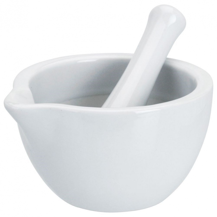 Moździerz do przypraw porcelanowy biały