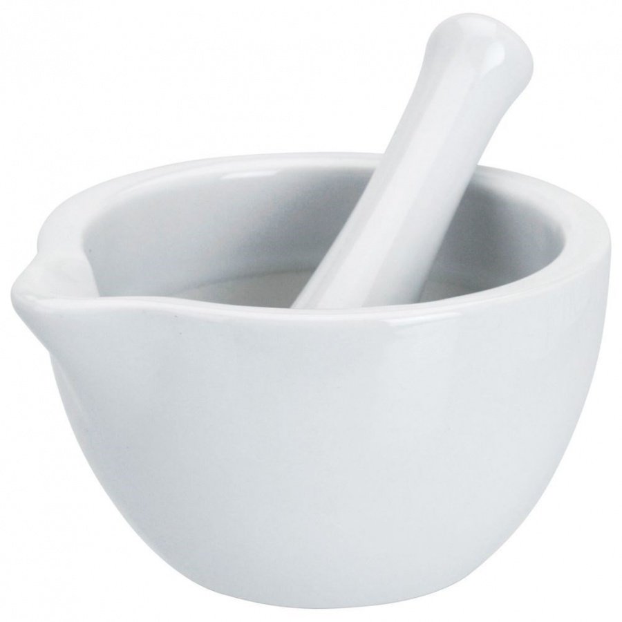 Moździerz do przypraw porcelanowy biały