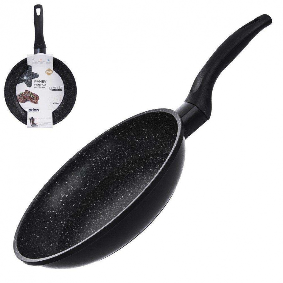 Patelnia granitowa, 24 cm, GRANDE, gaz, indukcja