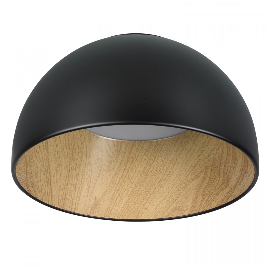 Plafon ledowy padella czarny 35 cm