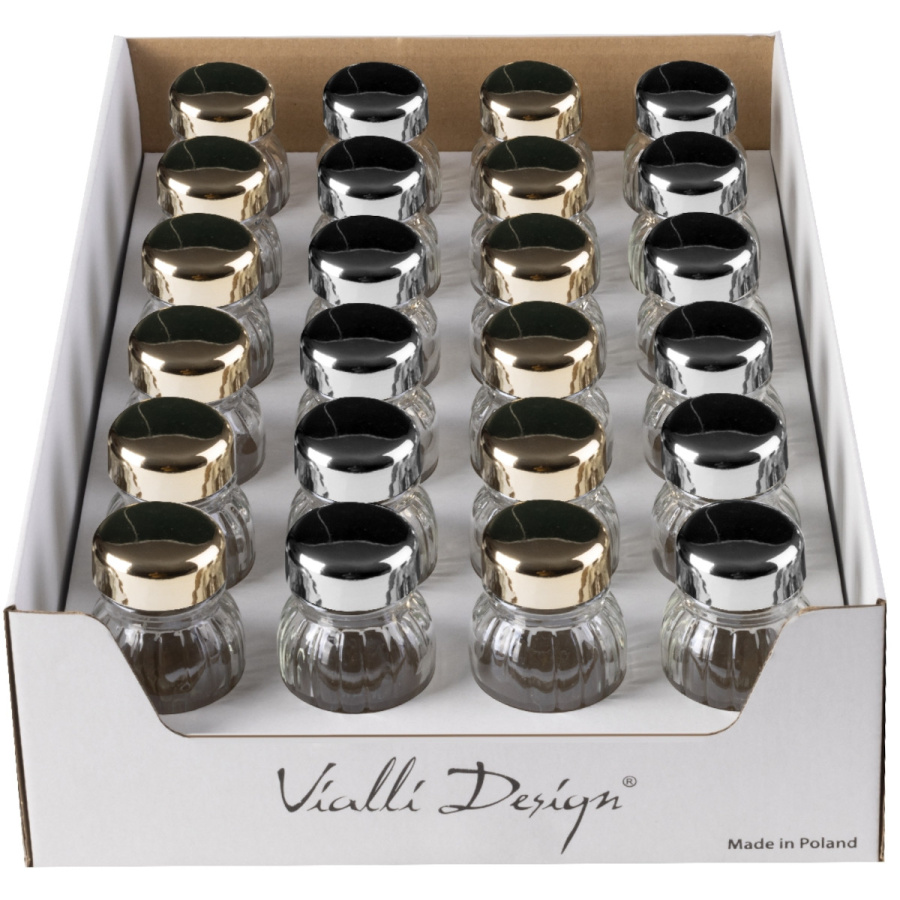 Display ze słoiczkami na przyprawy vilagio 12 złote + 12 srebrne 1326