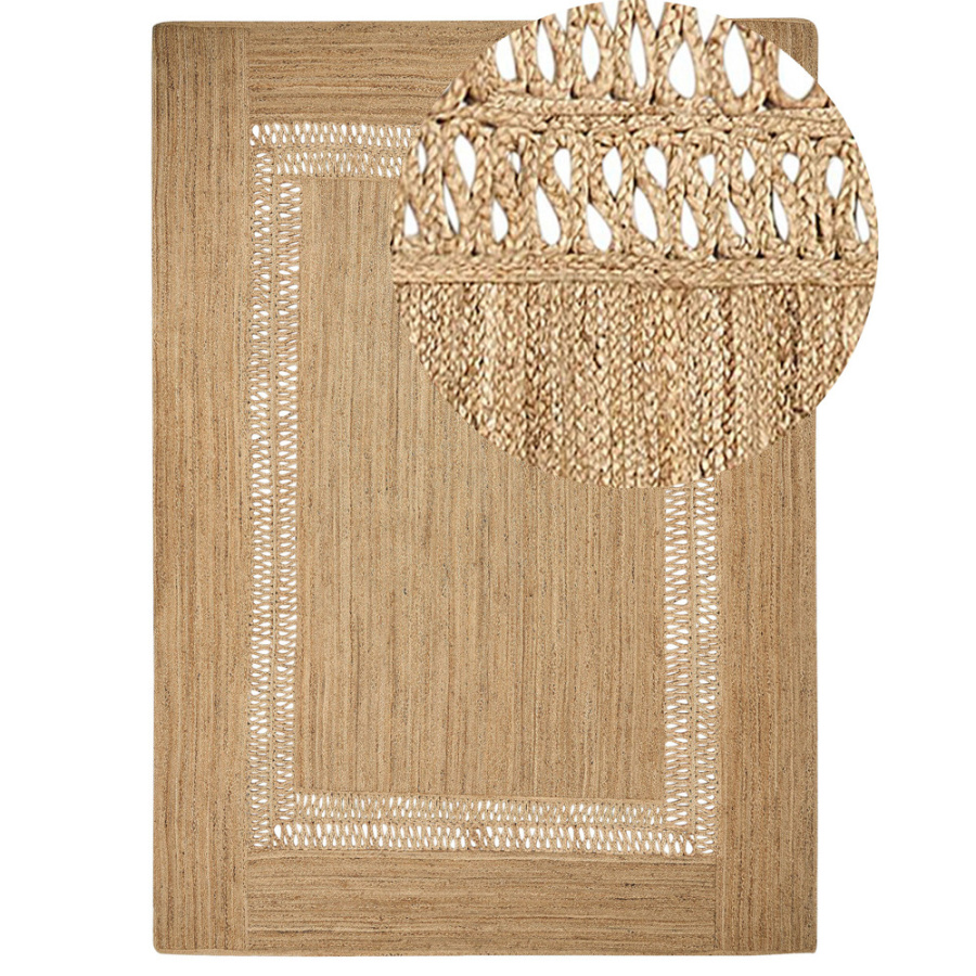 Dywan z juty 160 x 230 cm beżowy yenikoy