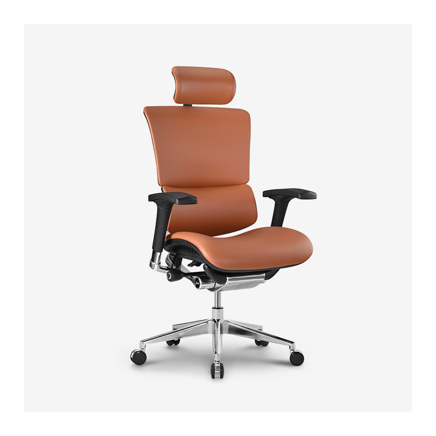 Ergonimiczny Fotel ERGOFLY SAIL Alum L-06 Brown