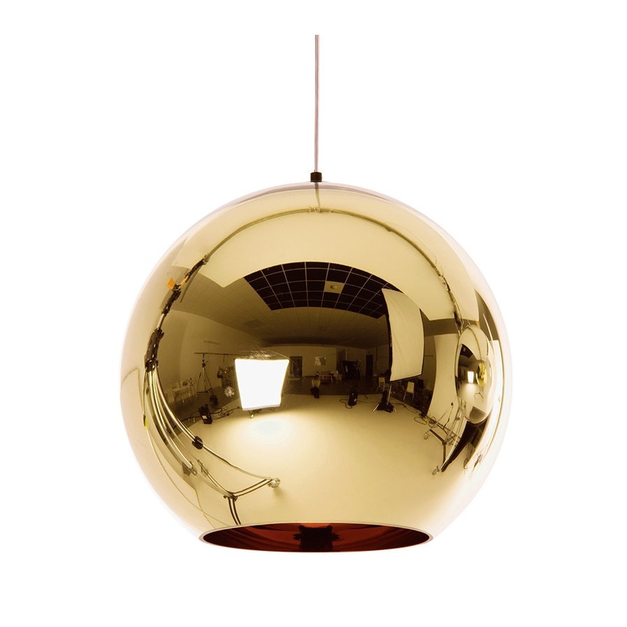 Lampa wisząca mirror glow - s złota 25 cm