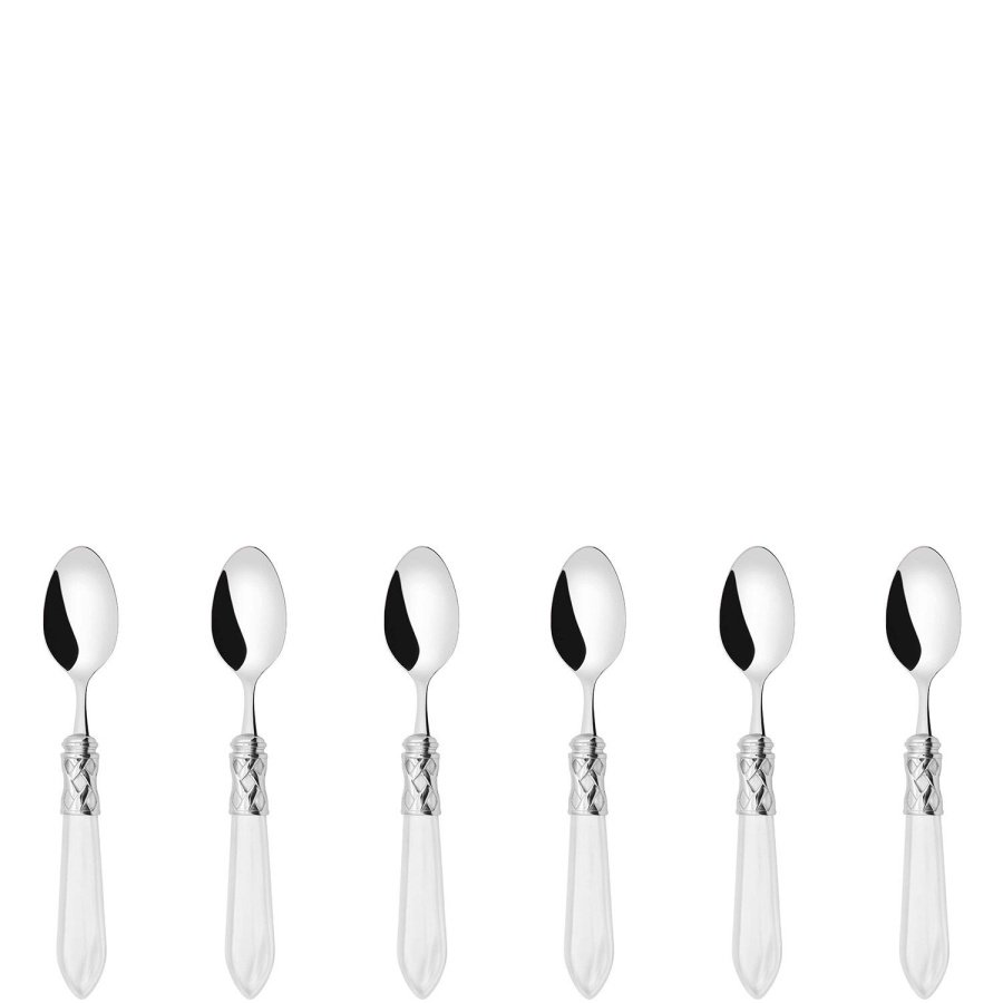 Aladdin biały komplet łyżeczek do kawy