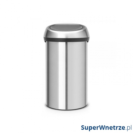 Kosz na śmieci kuchenny 60l Touch Bin ze stali matowej FPP Brabantia srebrny