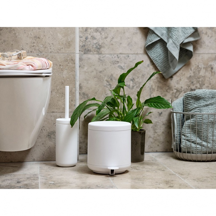 Szczotka do toalety biała WC