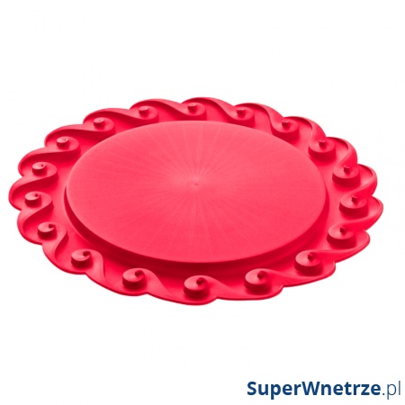 Patera podstawka na tort Koziol Amadeus czerwona