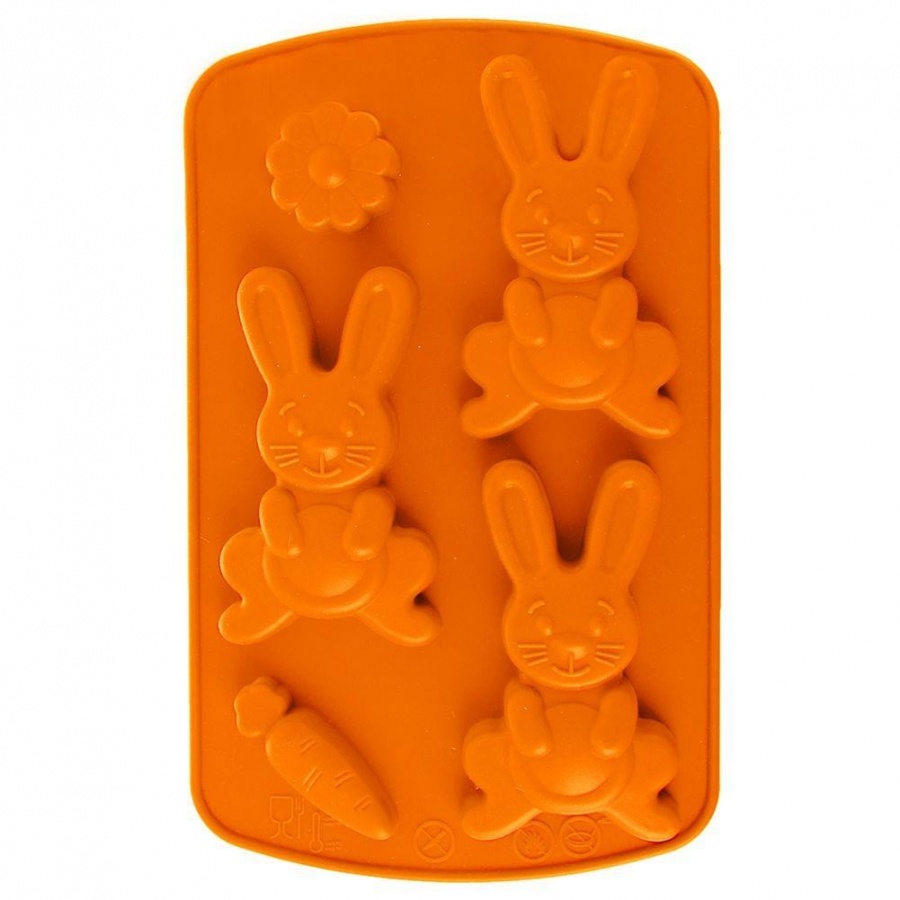 Forma silikonowa do pieczenia ciastek pralin zając króliczek zajączek wielkanocna foremka