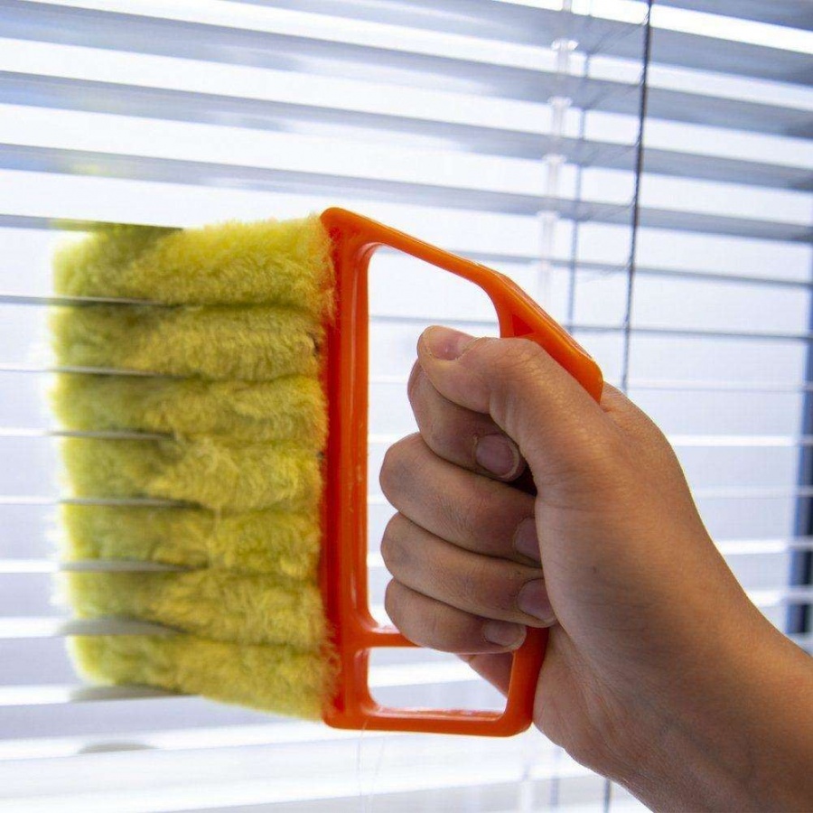 Szczotka, myjka do czyszczenia żaluzji, z mikrofibry