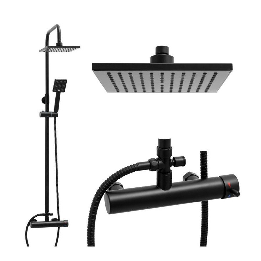 Zestaw prysznicowy panel natryskowy z deszczownicą 20 cm
