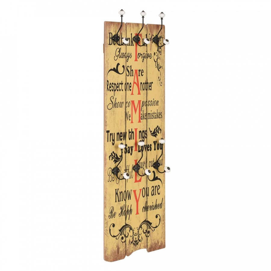 Wieszak ścienny na odzież wierzchnią, 120x40 cm, FAMILY