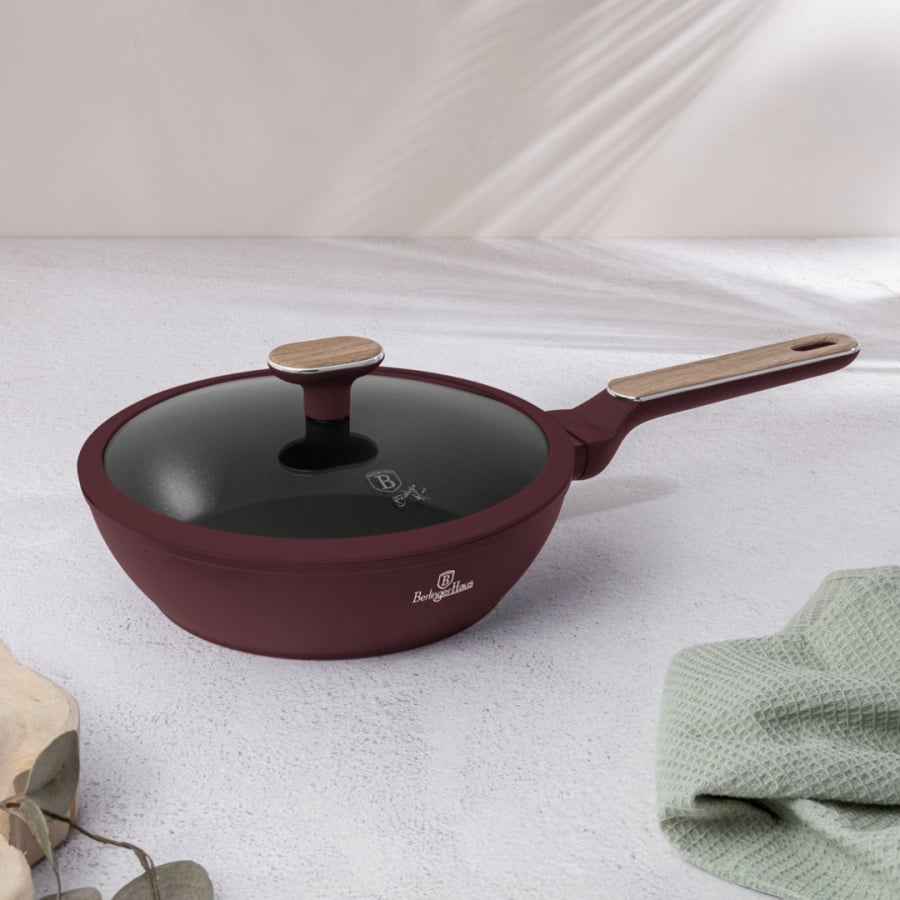 Głęboka patelnia z pokrywką 24cm Berlinger Haus Leonardo Nordic BH-8295