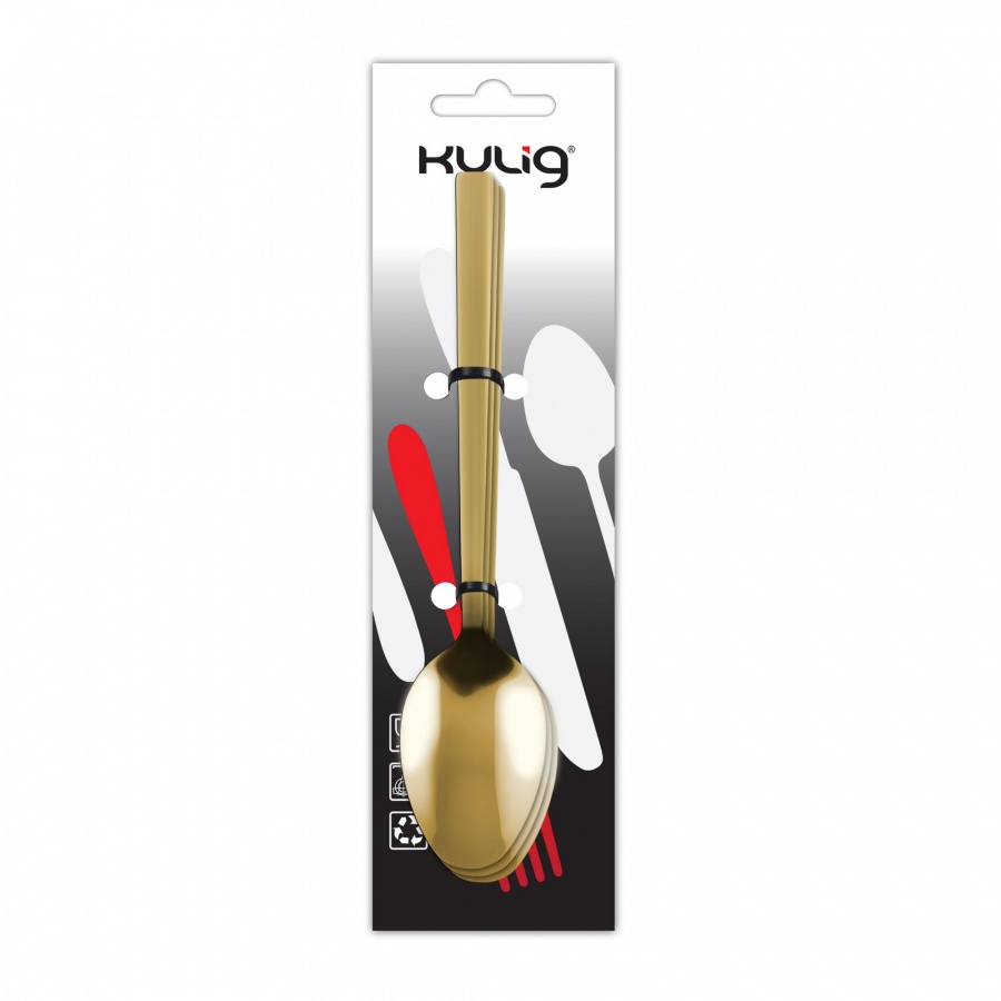 łyżeczka do herbaty piano gold 3 sztuki zawieszka 29439