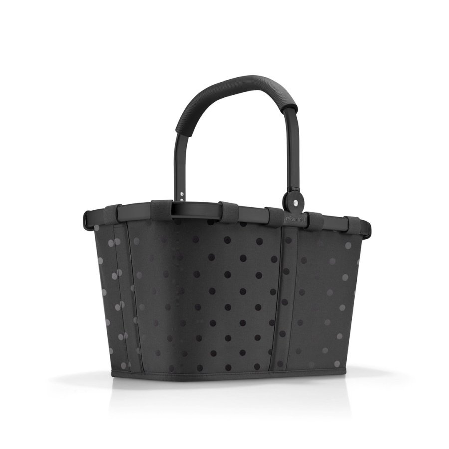 Koszyk carrybag frame, glossy dots black